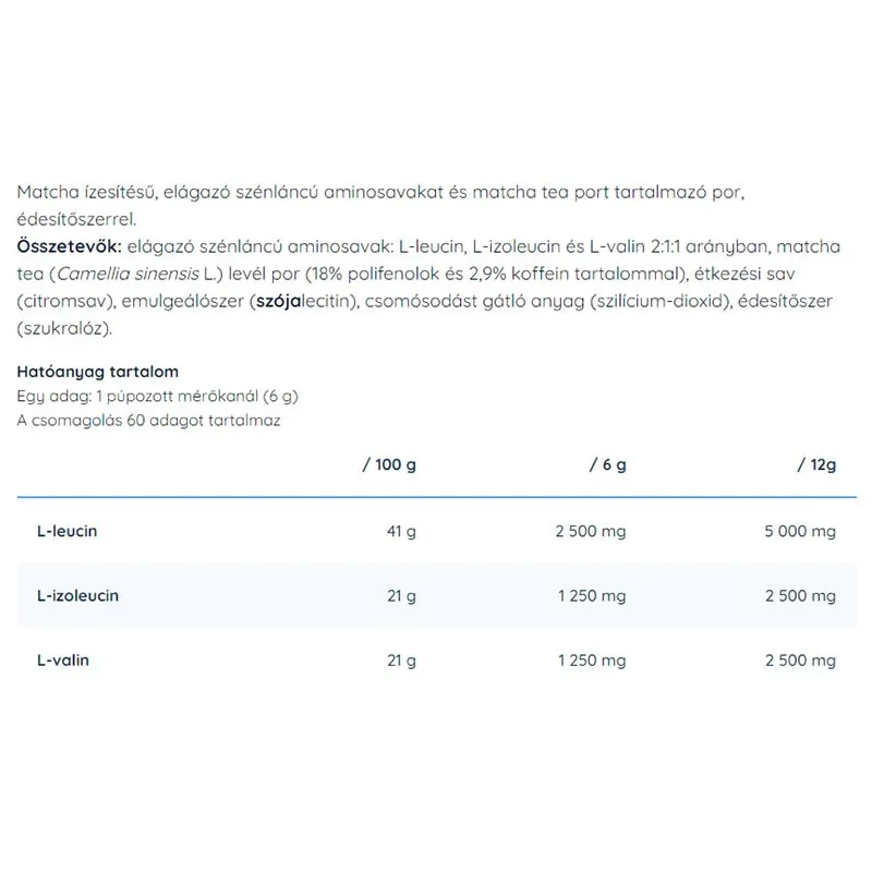 Nutriversum 2:1:1 BCAA (360 g, Matcha) - imagine 4