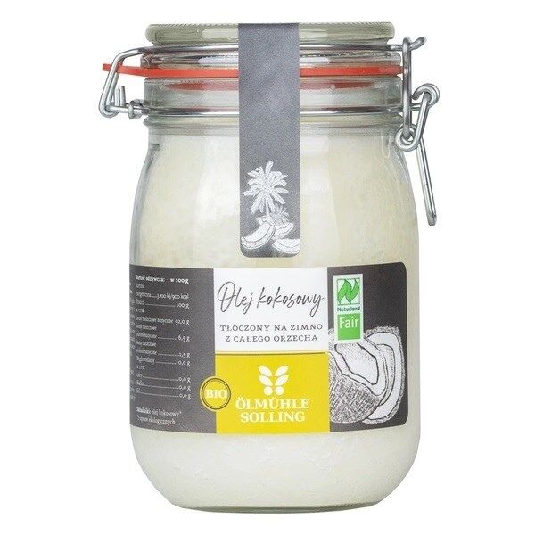 OLMUHLE SOLLING Bio-kokosolie (1000 ml / 33,8 fl. oz.)