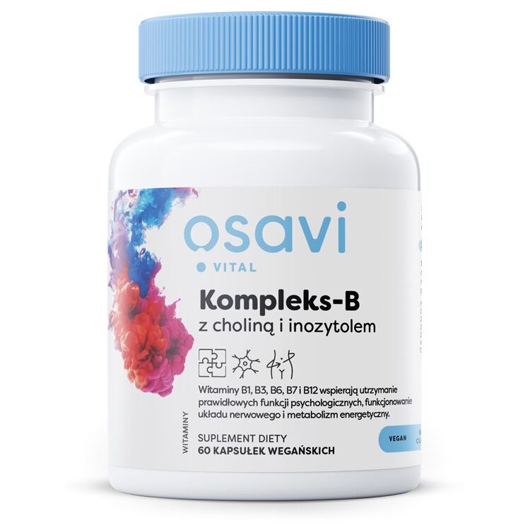 OSAVI B-kompleks med cholin og inositol (60 vcaps) billede