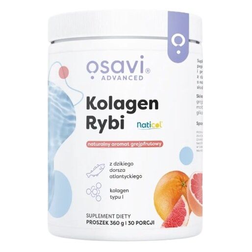 OSAVI Fiskekollagen fra vildtfanget torsk, citron (360 g)