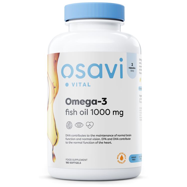 Ulei de pește cu omega-3, distilat molecular
