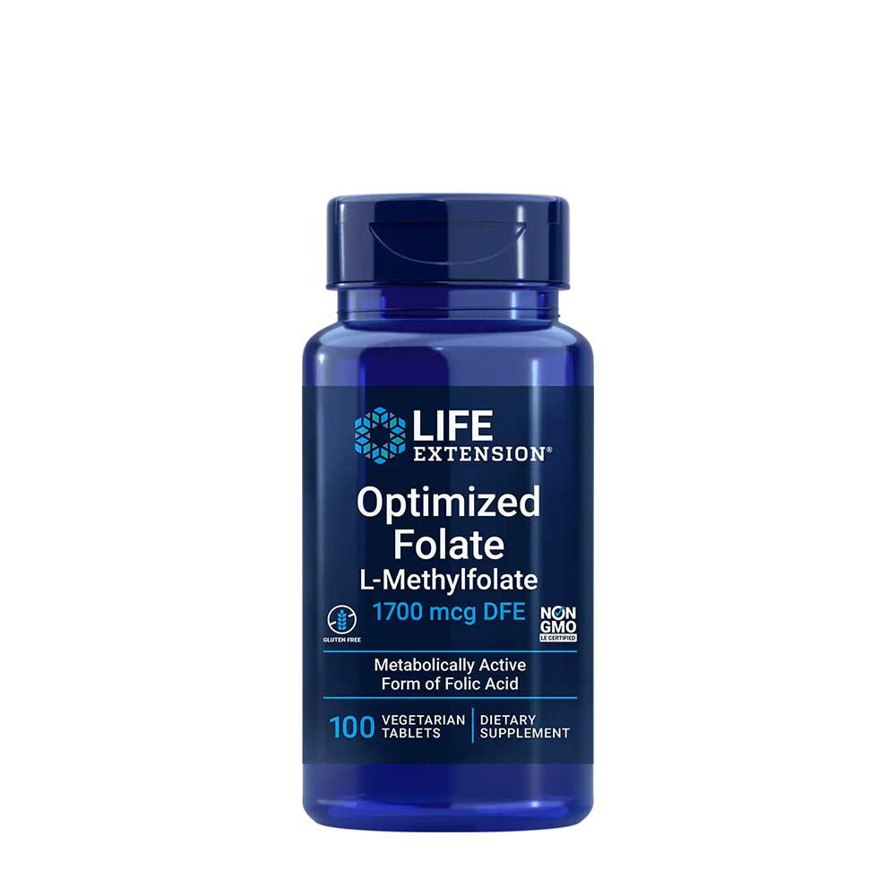Life Extension - Optimized Folate, 1700mcg - 100 vegetarian tabs