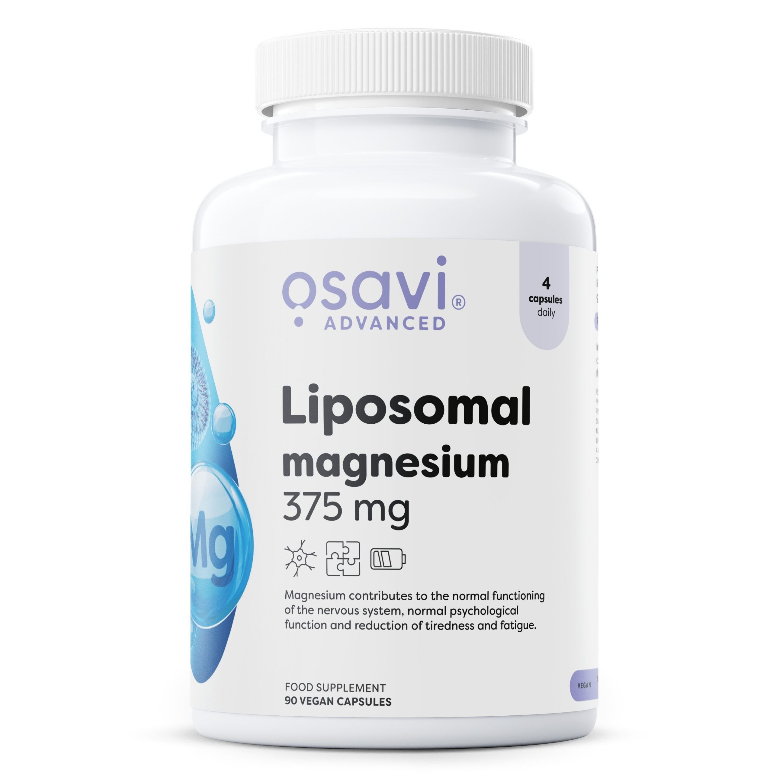 Osavi - Liposomalt magnesium, 375 mg, 90 veganske kapsler