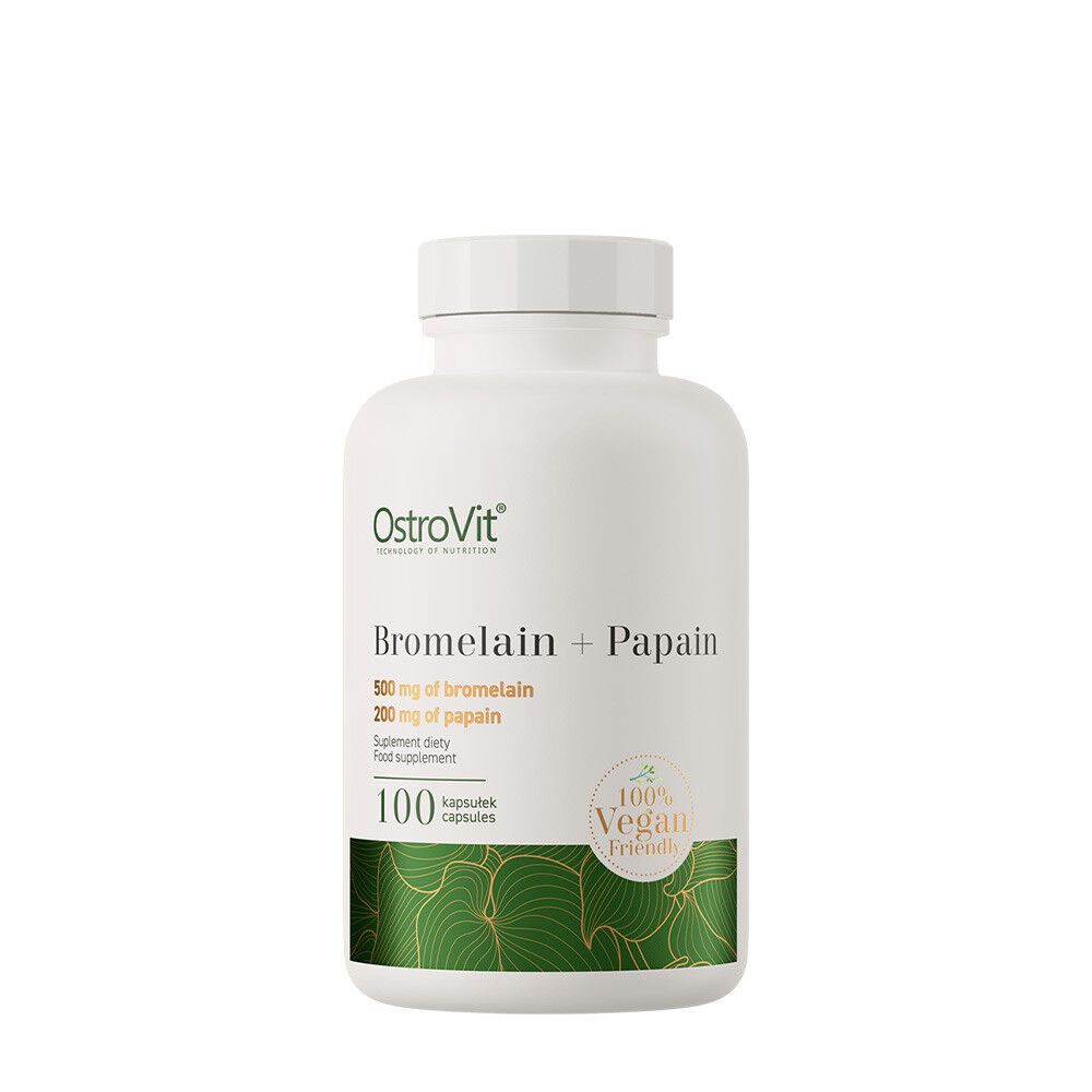 Ostrovit Bromelaină + Papaină 100% Vege (100 capsule) - Viking Supplements