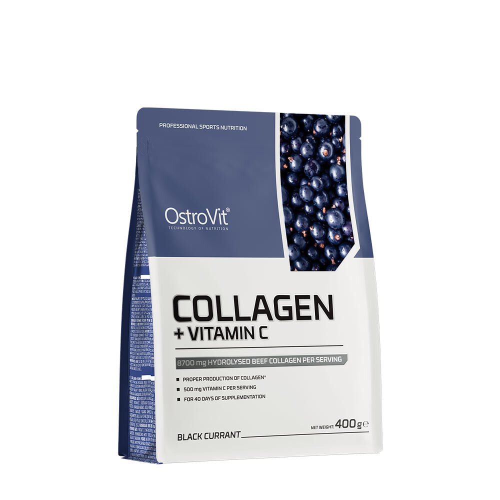 Ostrovit - Kollagen + Vitamin C 400 g, Solbær