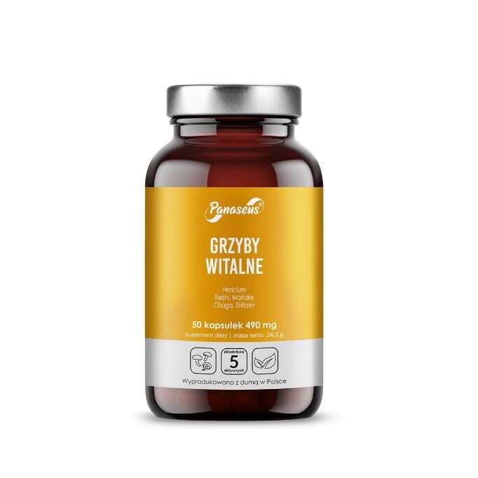 PANASEUS Ciuperci vitale (50 capsule) - Viking Supplements