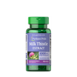 Puritans Pride Milk Thistle 4:1 Extract 1000 mg (Silymarin) (90 Softgels) - Viking Supplements