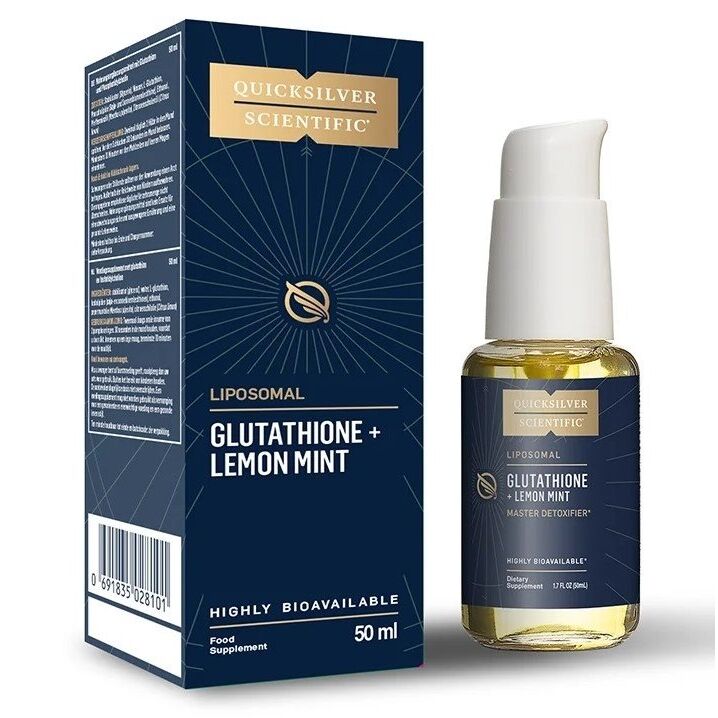 QUICKSILVER Liposomalt glutathion + citron-mynte EU (50 ml) billede
