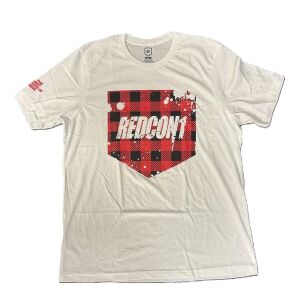 Redcon1 - Red Plaid Shield T-Shirt - Small - Nuvalia
