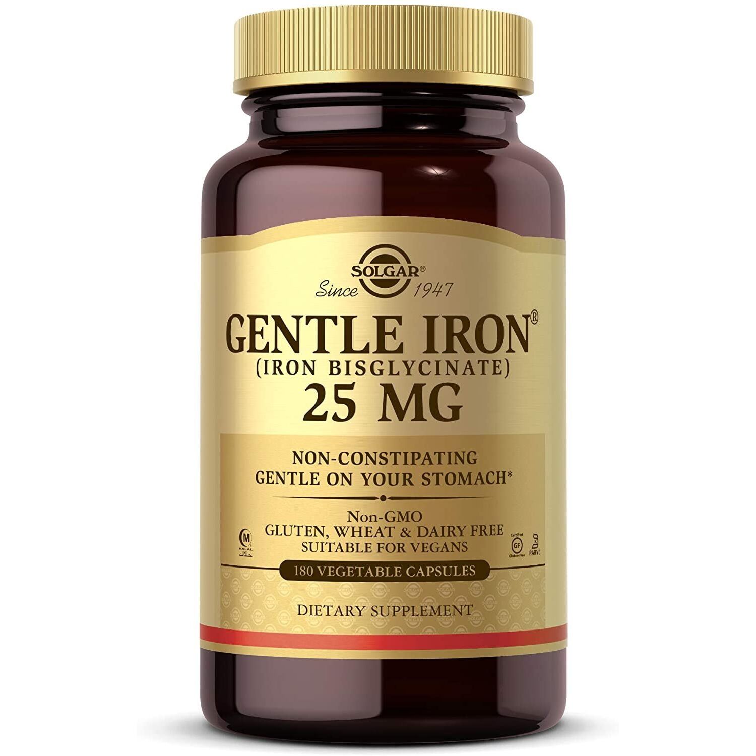 Solgar - Gentle Iron 25 mg (180 kapsler)