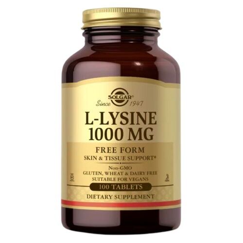 SOLGAR L-Lysine 1000 mg (100 tabs) - Viking Supplements