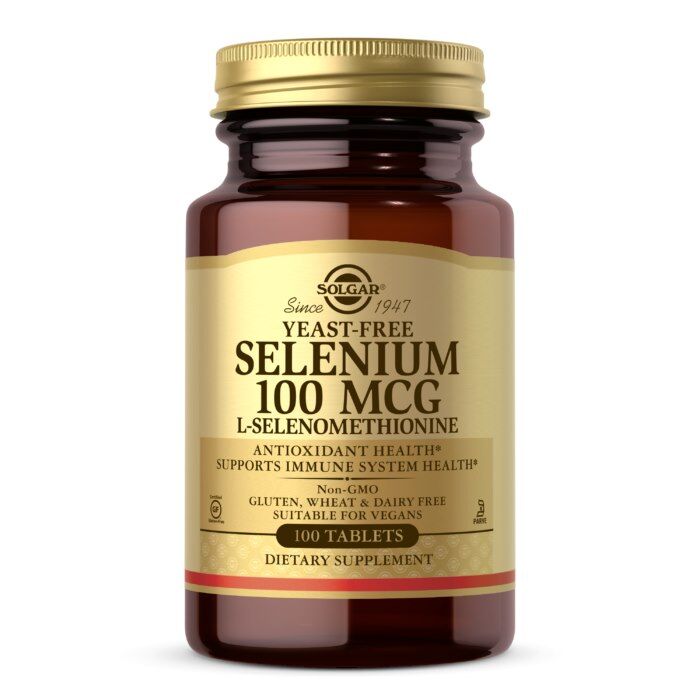 SOLGAR Selen (uden gær), 100 mcg (100 tabletter) billede