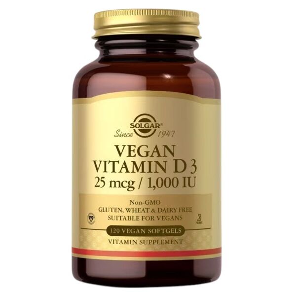 SOLGAR D3-vitamin 25 mcg (1000 IE) (120 bløde kapsler)