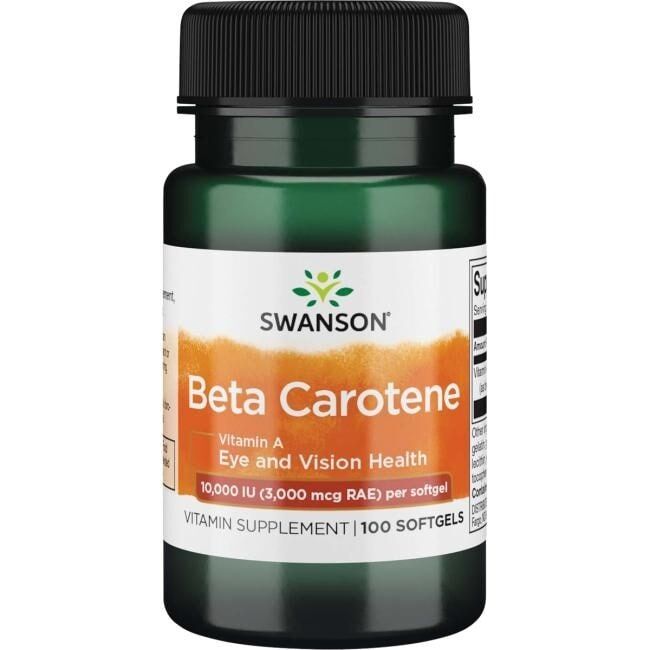 SWANSON Beta-caroten 10.000 UI 100k - Viking Supplements