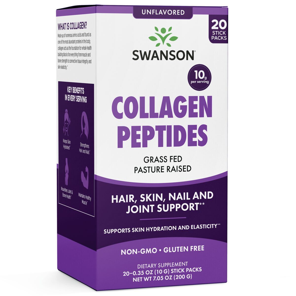 SWANSON Kollagenpeptider Kollagenpeptider (20 poser)