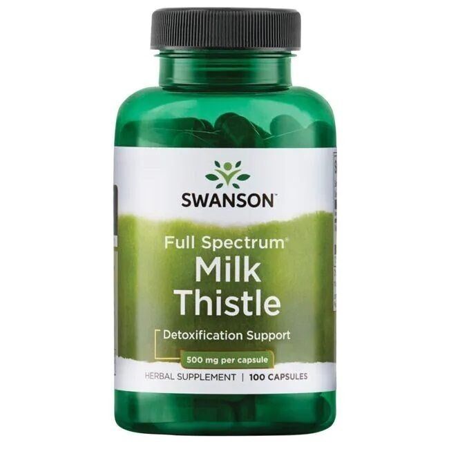 SWANSON FS Milk Thistle 500mg 100 kaps - Viking Supplements