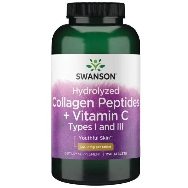 SWANSON Hydrolizowany kolagen I i III + C 250tab - Viking Supplements