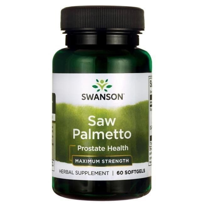 Swanson - Saw Palmetto, Maksimal Styrke 60 softgels