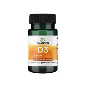SWANSON Witamina D-3 4000IU 90 kaps - Viking Supplements