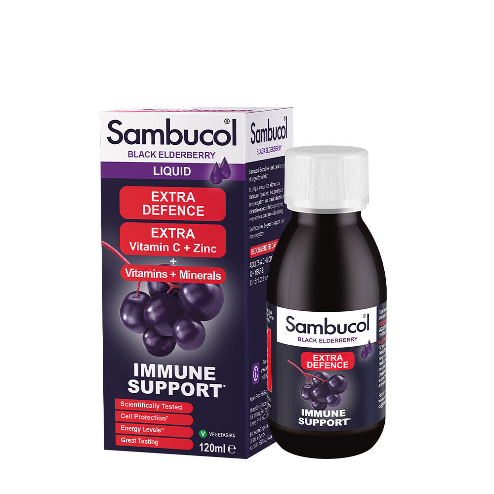 Sambucol Extra Defence flydende (120 ml)