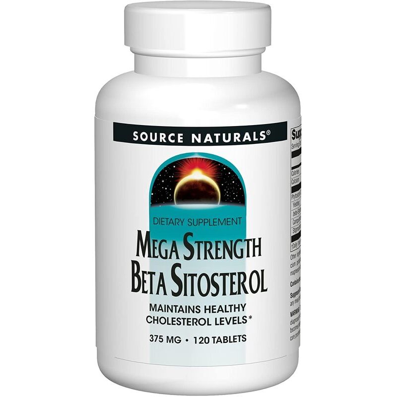 Source Naturals Beta-sitosterol Mega Strength 375 mg, 120 comprimate vegetale - Viking Supplements