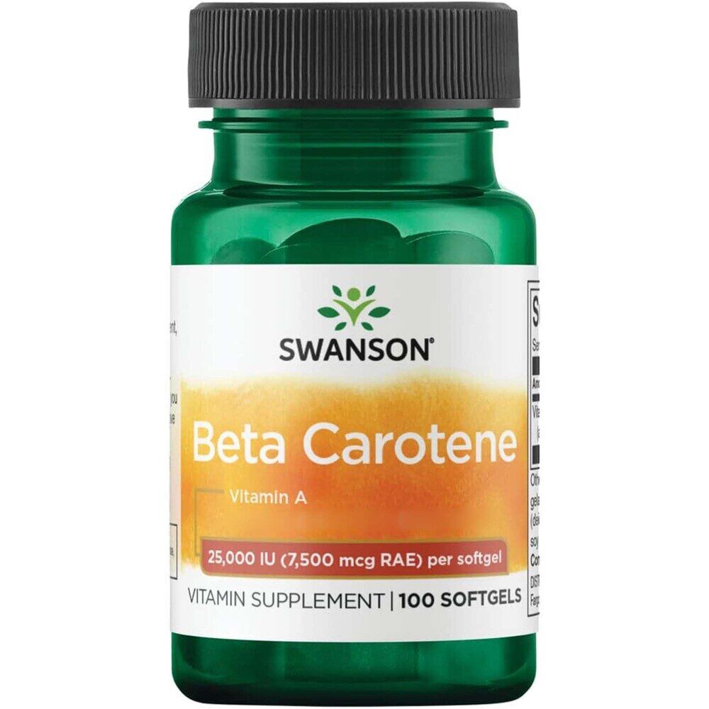 Swanson - Beta Caroten 25.000 IU (7.500 mcg) 100 softgels