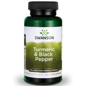 Swanson Curcumină și berberină cu piper negru, 60 de capsule - Viking Supplements