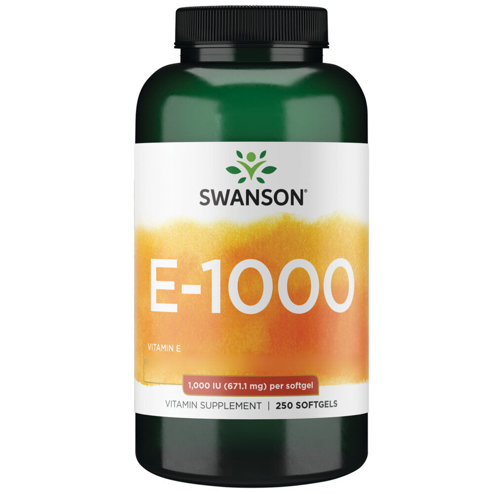 Swanson E-1000 1000IU – 250 Softgel Capsules