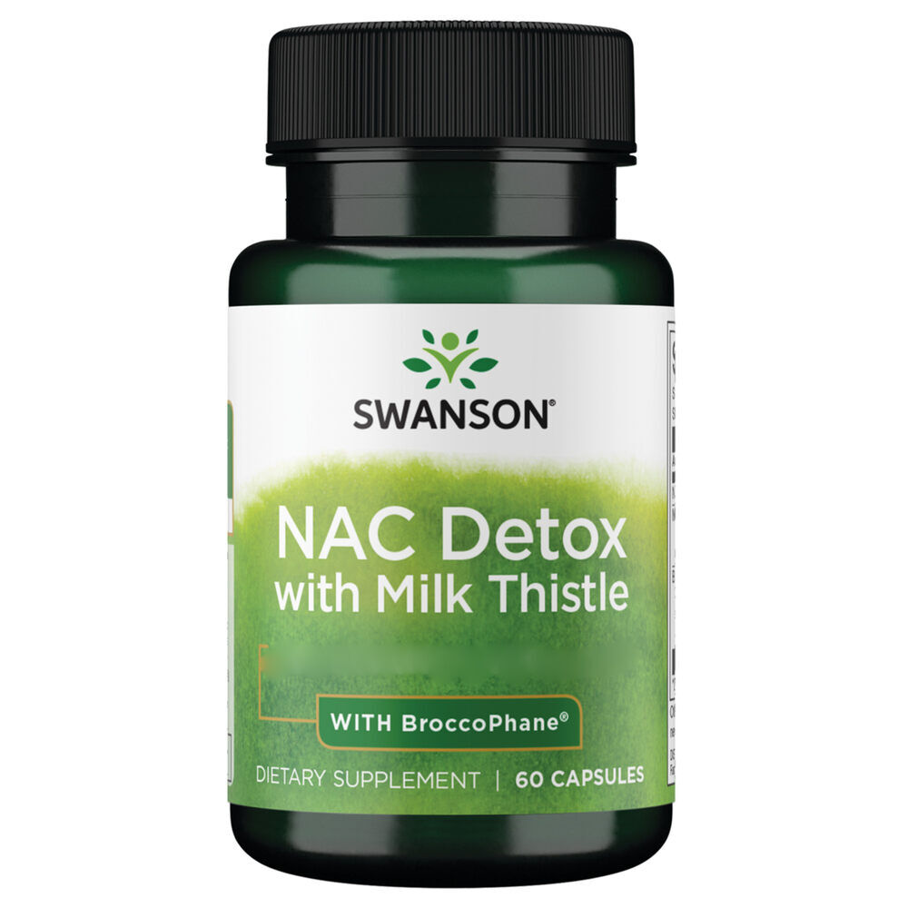 Swanson NAC Detox Depot cu armurariu – cu Broccophane, 60 de capsule - Viking Supplements
