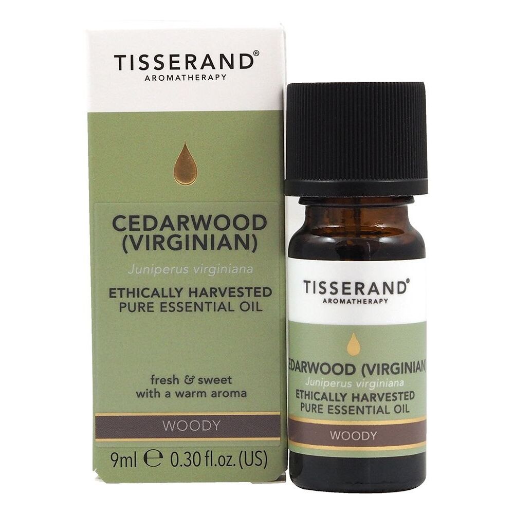TISSERAND AROMATERAPI Cedertræ (virginisk) Juniperus virginiana, etisk høstet (9 ml / 0,3 fl. oz.) billede