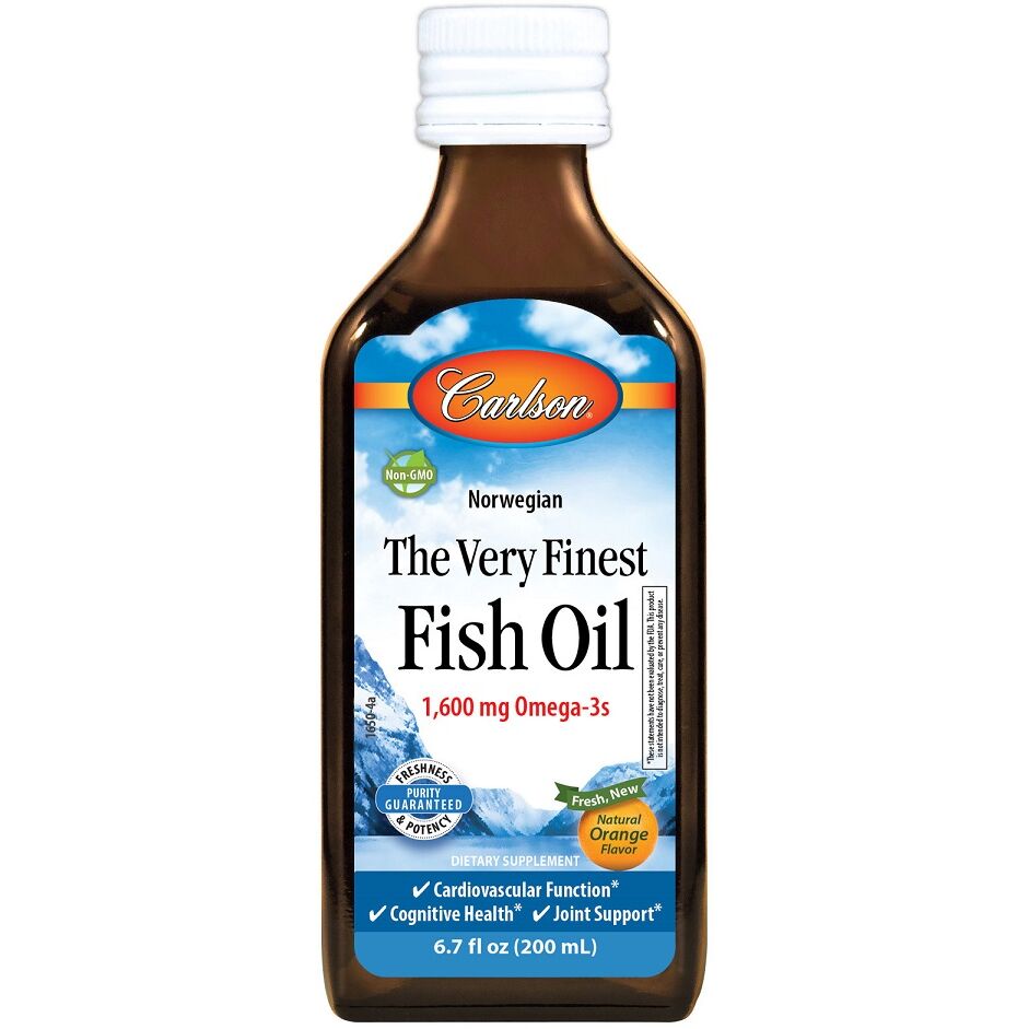 Carlson Labs - Den Fineste Fiskeolie, Naturlig Citron - 200 ml