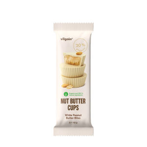 Vilgain Bio Nut Butter Cups – Deliciu cu unt de arahide alb (39 g) - Viking Supplements
