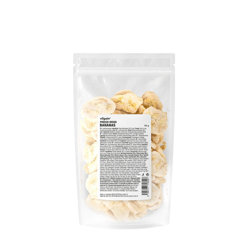 Vilgain Freeze-dried Bananas (50 g) billede
