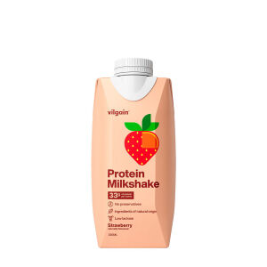 Vilgain Protein Milkshake Strawberry (330 ml) - Nuvalia