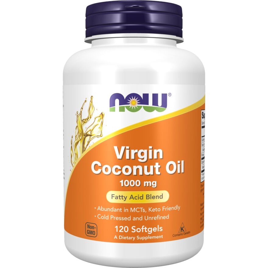 NOW Foods - Virgin Coconut Oil, 1000mg - 120 softgels