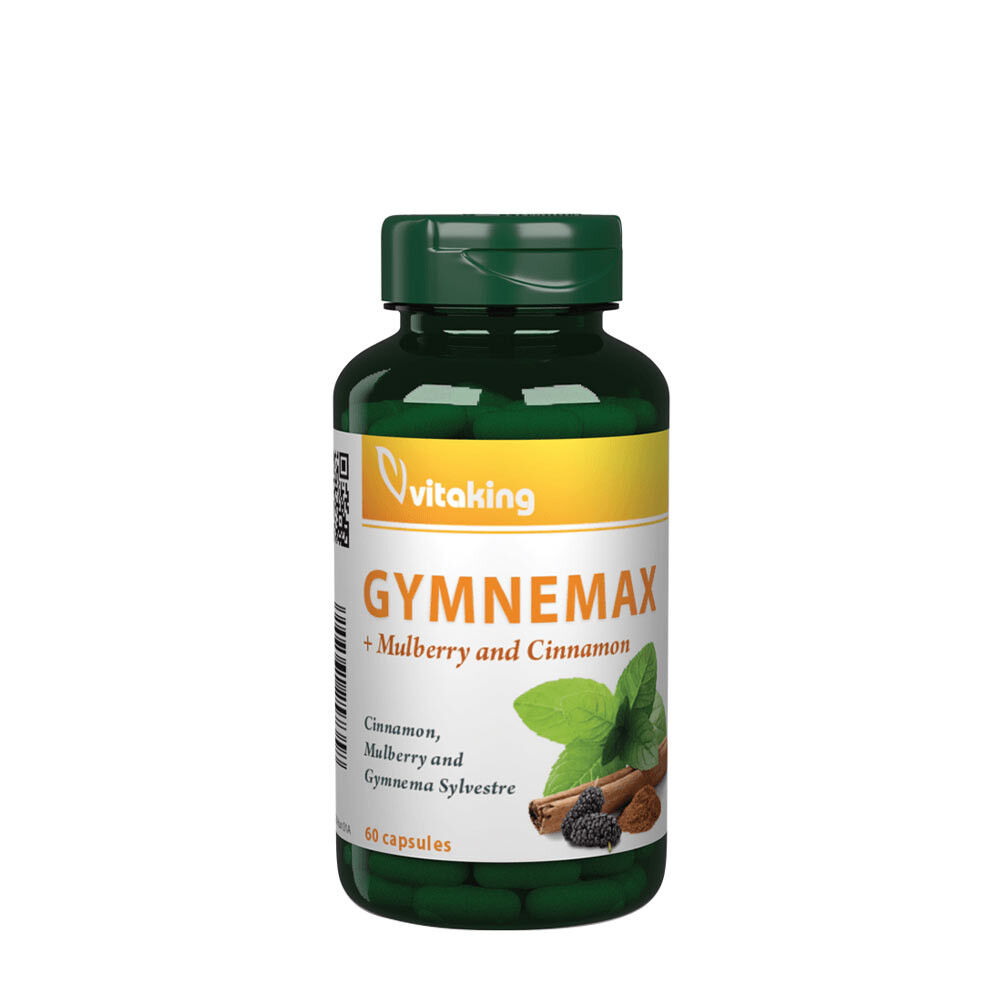 Vitaking Gymnemax + Mulberry and Cinnamon 750 mg (60 Capsules) billede