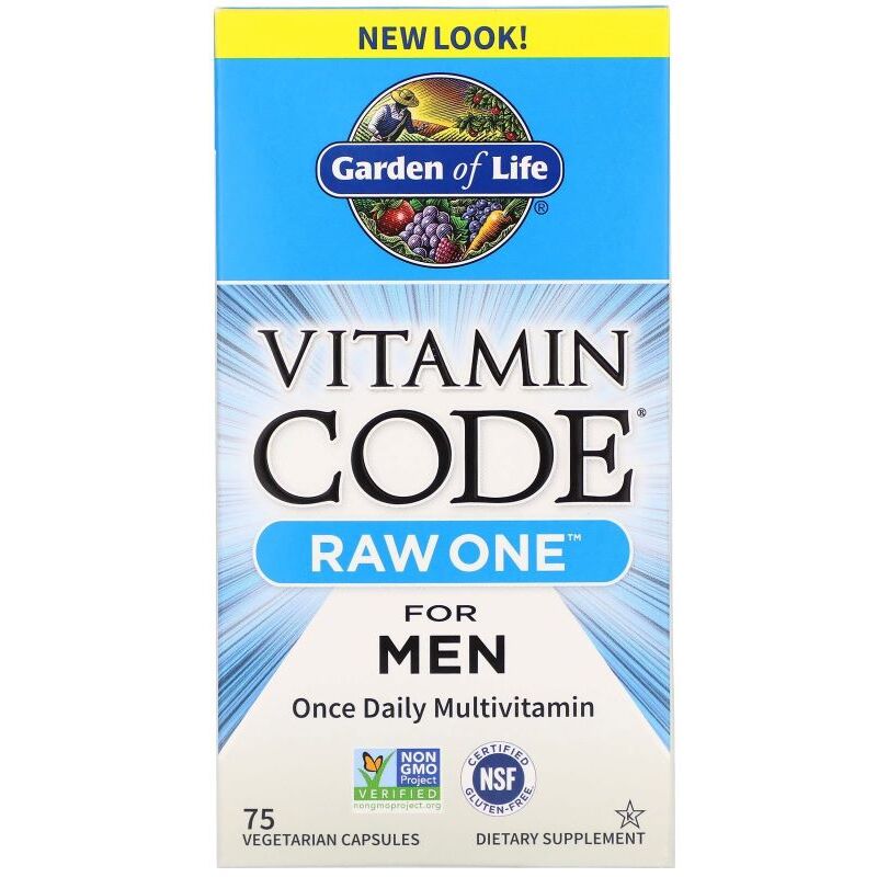 Vitamin Code RAW ONE for Men - 75 vcaps - Viking Supplements