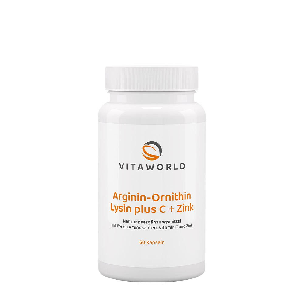 Vitaworld Arginina-Ornitina-Lizină + C + Zinc (60 capsule) - Viking Supplements