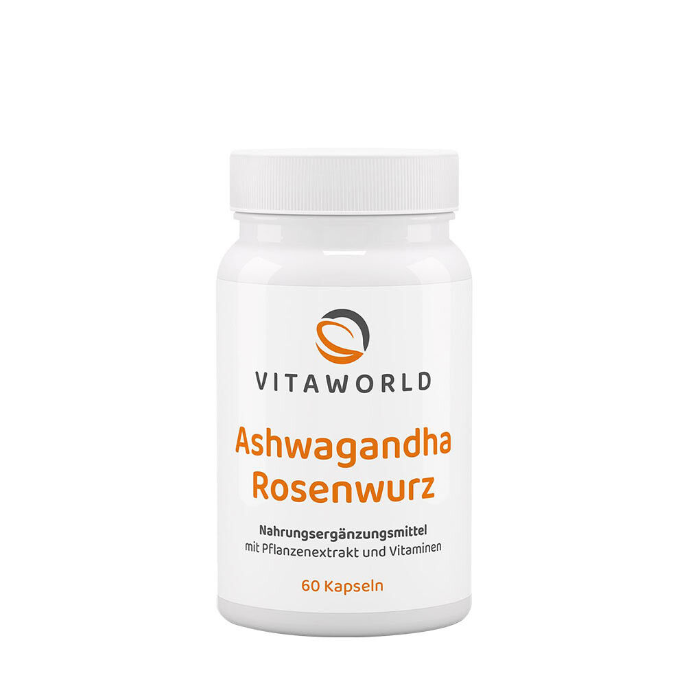 Vitaworld Ashwagandha Rose Root Complex (60 Caps) - Viking Supplements