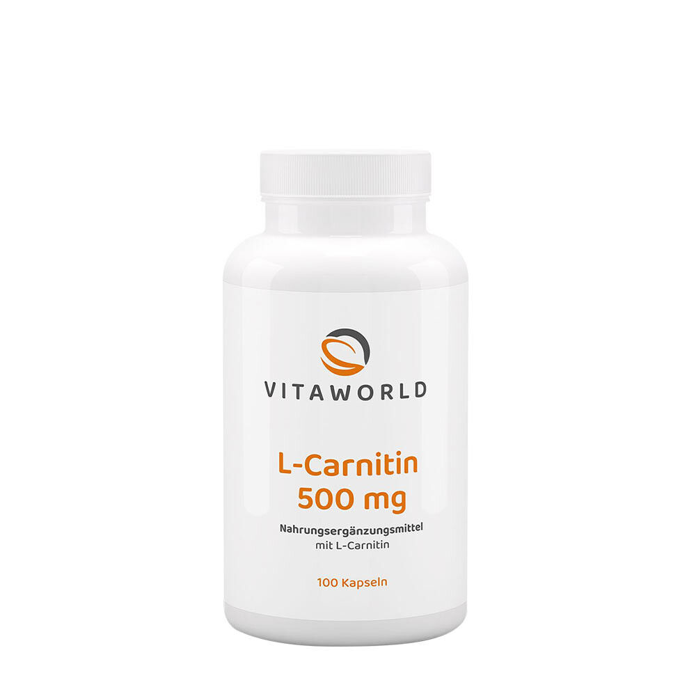 Vitaworld L-karnitin 500 mg (100 kapsler)
