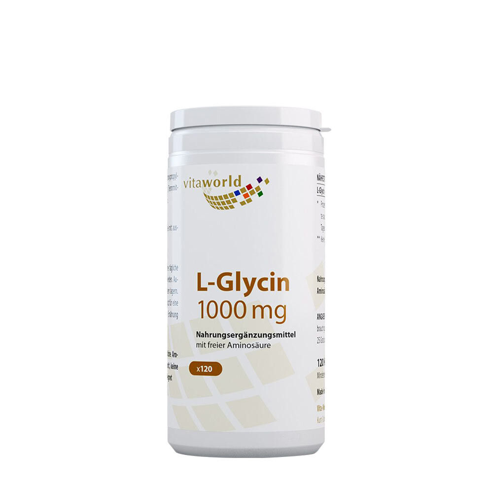 Vitaworld L-glicină 1000 mg (120 capsule) - Viking Supplements