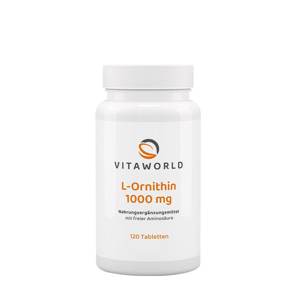 Vitaworld Ornithine 1000 mg (120 Tablets) - Viking Supplements