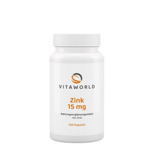 Vitaworld Zinc 15 mg (100 Capsules) - Viking Supplements