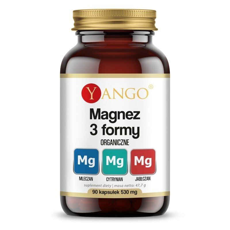 YANGO Magnesium i 3 former (90 kapsler)