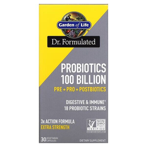 Dr. Formulated Probiotics 100 Billion - 30 vcaps - Viking Supplements