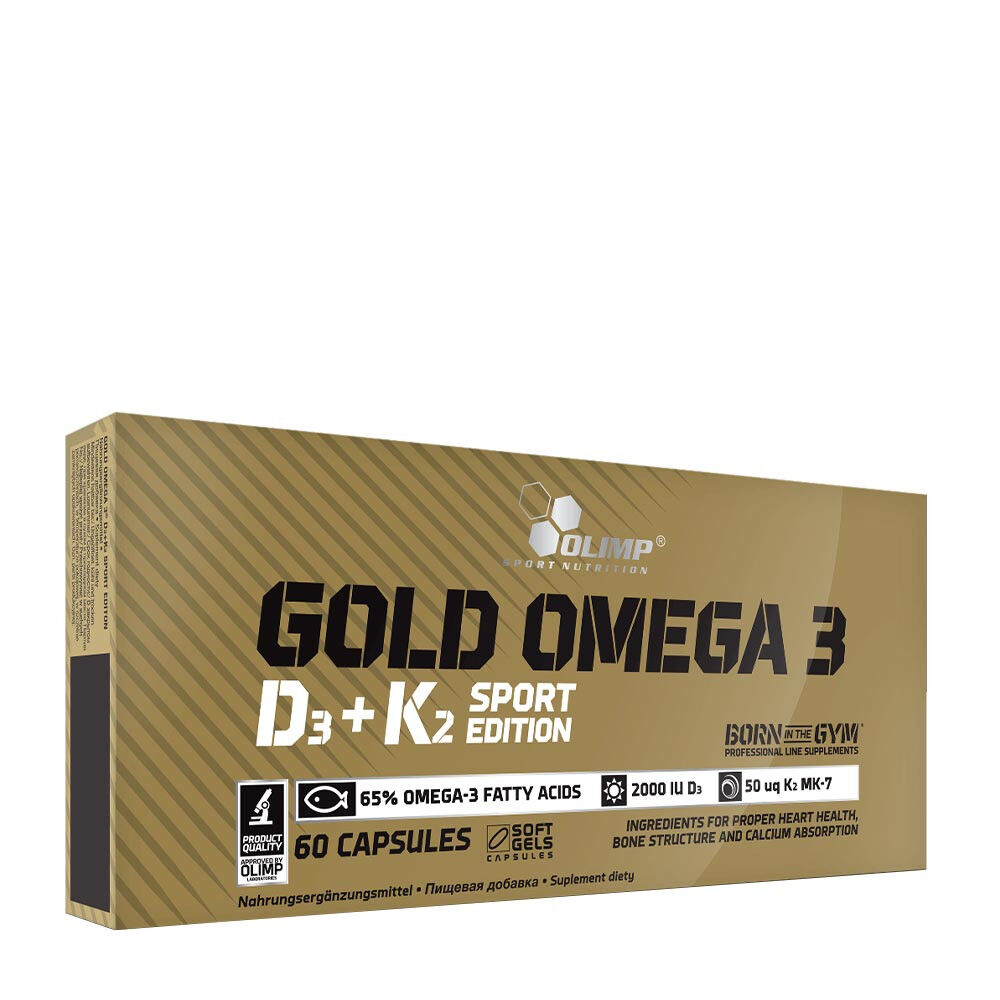 Gold Omega 3 D3 + K2 Sport Edition - 60 caps - Viking Supplements