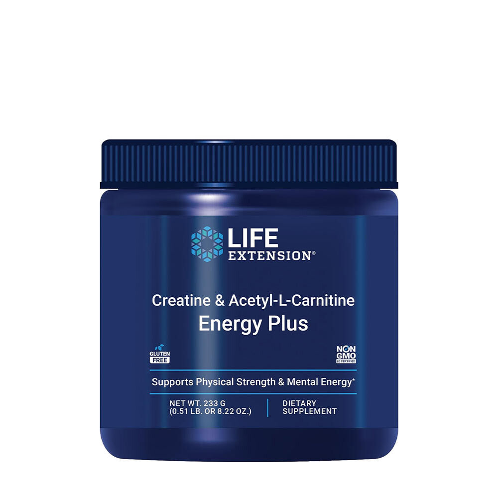 Life Extension Creatine & Acetyl-L-Carnitine Energy Plus (233 g) - Viking Supplements