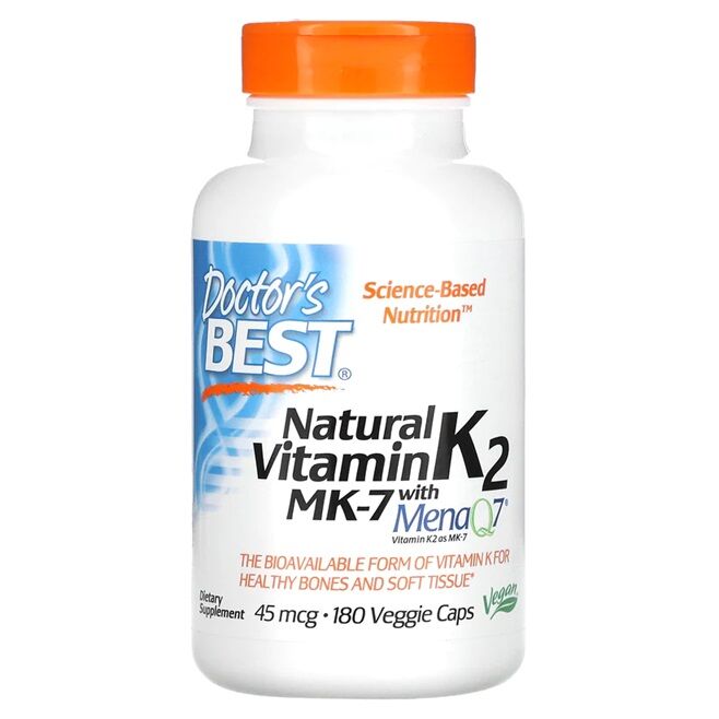 Vitamina K2 MK7 naturală cu MenaQ7